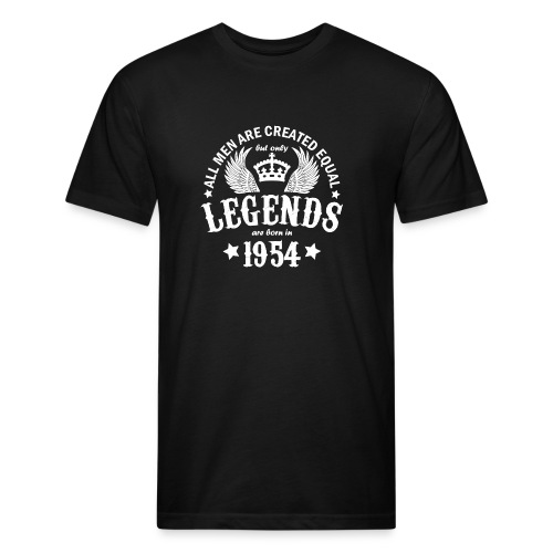 Legends are Born in 1954 - Fitted Cotton/Poly T-Shirt by Next Level