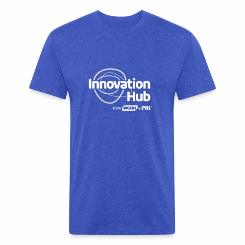 Innovation Hub white logo - Fitted Cotton/Poly T-Shirt by Next Level