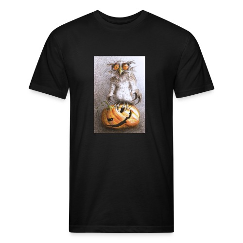 Vampire Owl - Fitted Cotton/Poly T-Shirt by Next Level