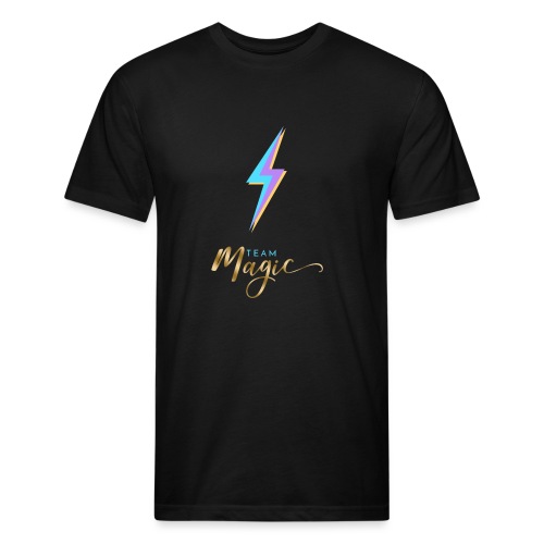 Team Magic With Lightning Bolt - Fitted Cotton/Poly T-Shirt by Next Level