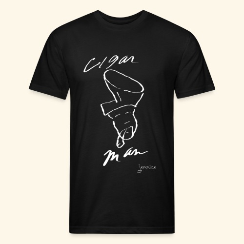 Cigar Man - Fitted Cotton/Poly T-Shirt by Next Level