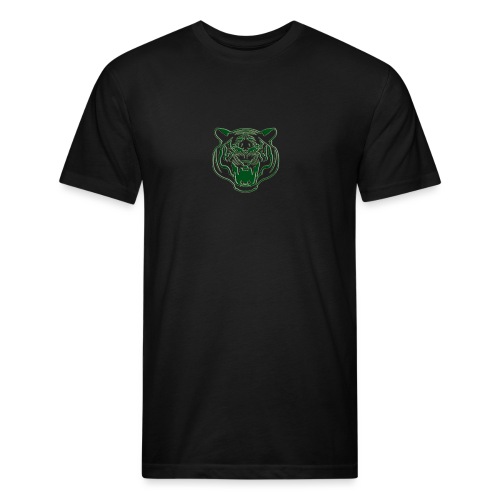Tiger Head - Fitted Cotton/Poly T-Shirt by Next Level