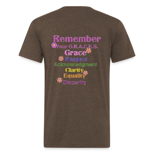 Remember Your GRACES - Fitted Cotton/Poly T-Shirt by Next Level
