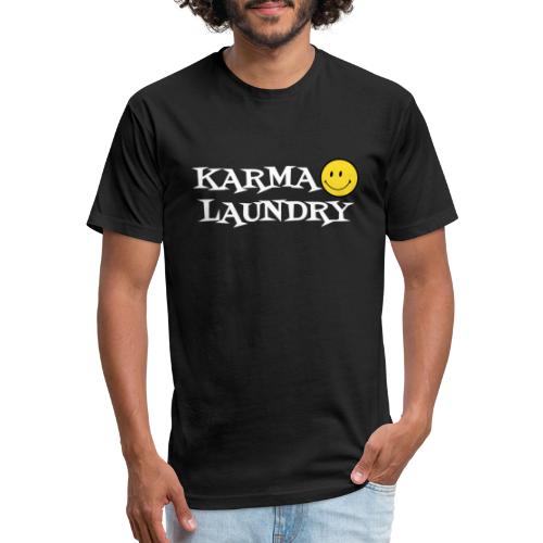 KARMA LAUNDRY WHITE - Fitted Cotton/Poly T-Shirt by Next Level