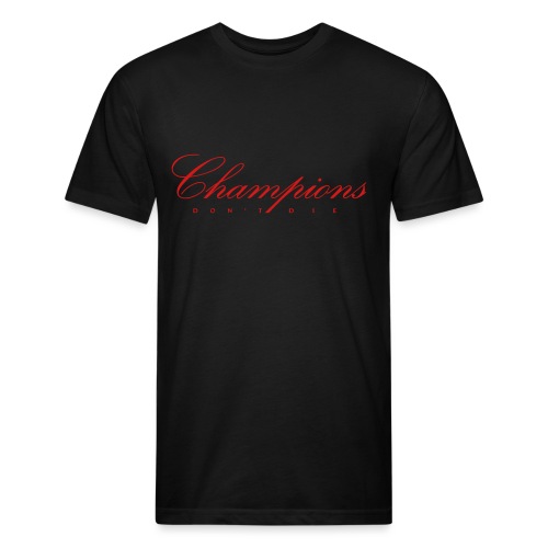 Champions Red - Fitted Cotton/Poly T-Shirt by Next Level