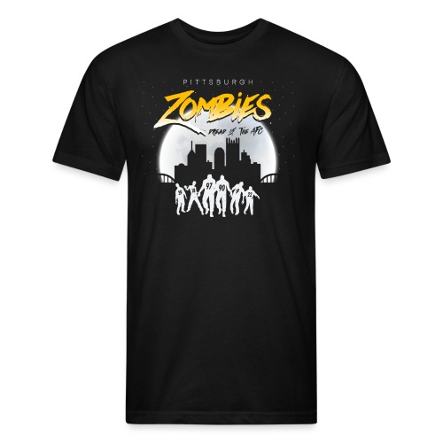 Pittsburgh Zombies - Fitted Cotton/Poly T-Shirt by Next Level