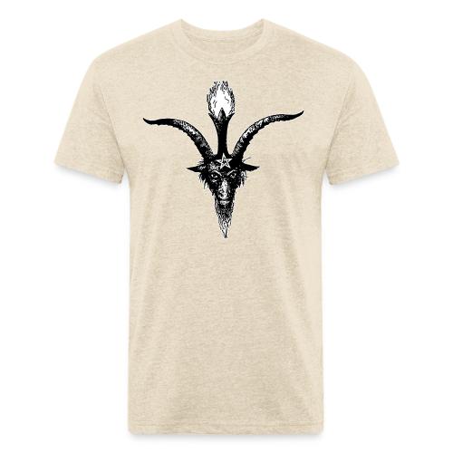Eliphas Levi's Baphomet Head - Men’s Fitted Poly/Cotton T-Shirt