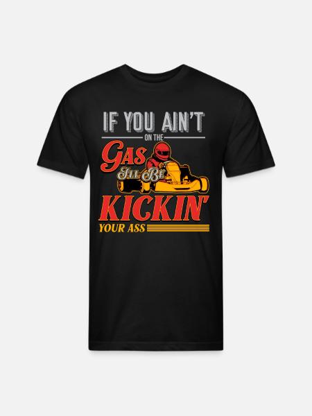 Go Kart - Unisex Poly/Cotton T-Shirt - black