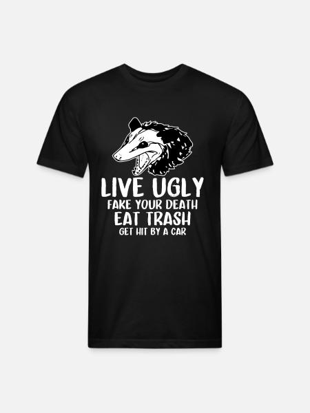 OPOSSUM QUOTES - Unisex Poly/Cotton T-Shirt - black