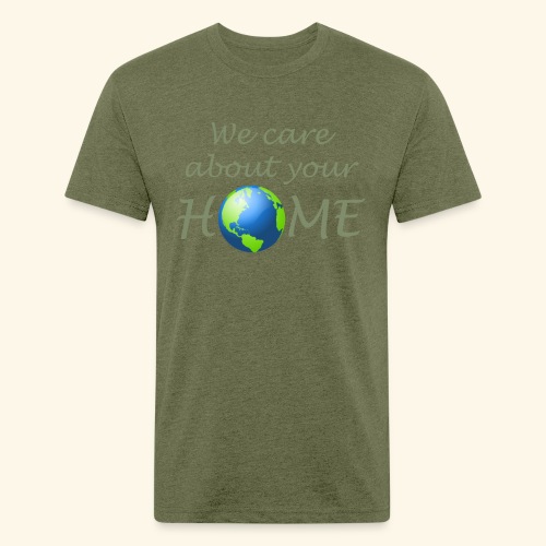 Happy Earth day - Men’s Fitted Poly/Cotton T-Shirt