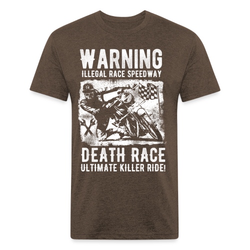 Motorcycle Death Race - Men’s Fitted Poly/Cotton T-Shirt