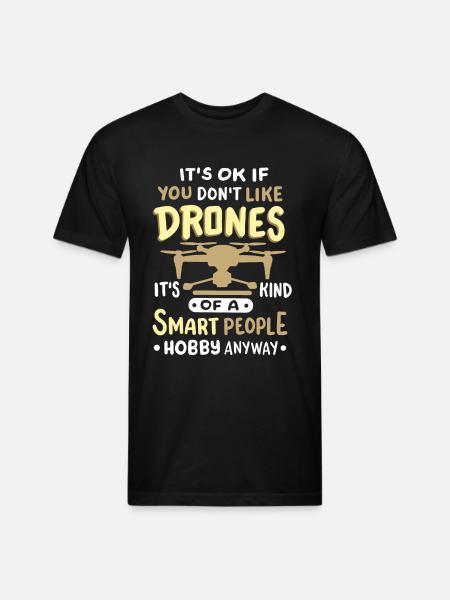 Drones Quadcopter RC Drone Pilot - Unisex Poly/Cotton T-Shirt - black