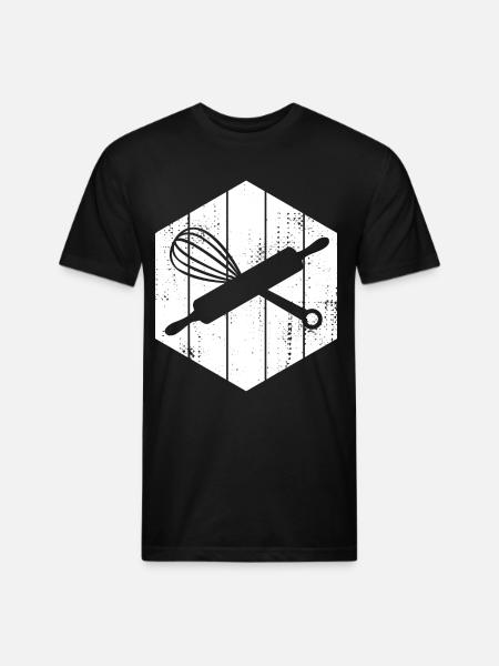 Rolling Pin Hand Mixer - Unisex Poly/Cotton T-Shirt - black