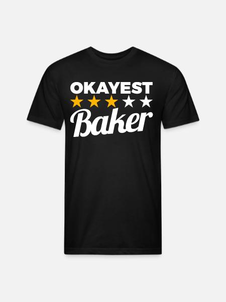 Okayest Baker - Unisex Poly/Cotton T-Shirt - black