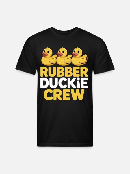 Rubber Duckie Crew - Unisex Poly/Cotton T-Shirt - black