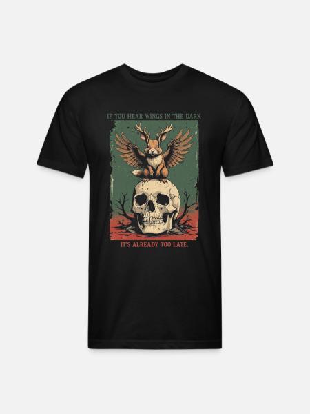 Wolpertinger Creature Mythological Creatures - Unisex Poly/Cotton T-Shirt - black