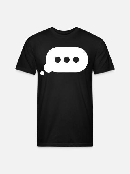 Typing Bubble - Unisex Poly/Cotton T-Shirt - black