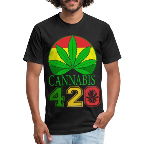 Teasing 420 Smokers Dream Weed Marijuana Design - Men’s Fitted Poly/Cotton T-Shirt
