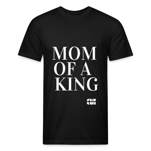 Mom of a King - Men’s Fitted Poly/Cotton T-Shirt