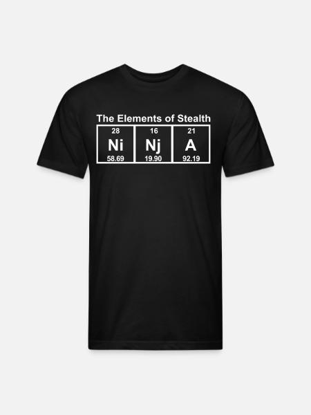 Ninja Elements Of Stealth - Unisex Poly/Cotton T-Shirt - black