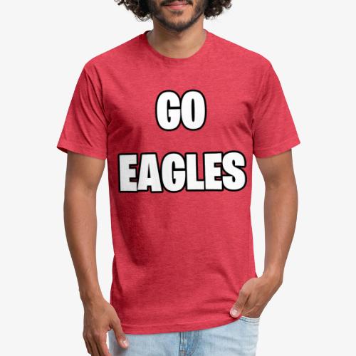 GO EAGLES - Fitted Cotton/Poly T-Shirt by Next Level