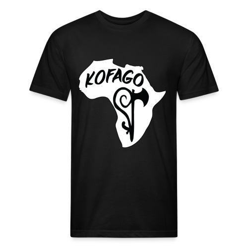 Kofago Logo Inverted - Men’s Fitted Poly/Cotton T-Shirt