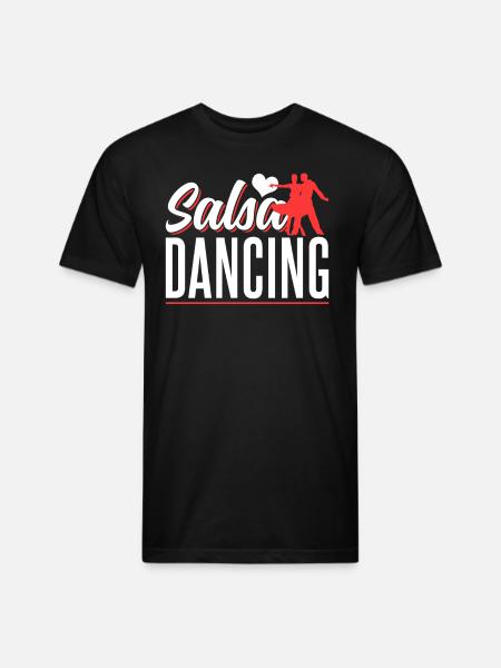Salsa Dancing Latin Dance Dancer - Unisex Poly/Cotton T-Shirt - black