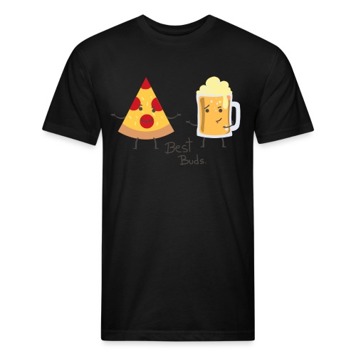 Best Buds - Men’s Fitted Poly/Cotton T-Shirt