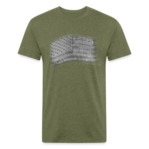 US INDEPENDENCE DAY - Men’s Fitted Poly/Cotton T-Shirt