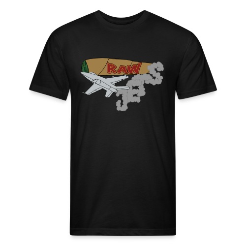 RawJetsTshirt - Men’s Fitted Poly/Cotton T-Shirt