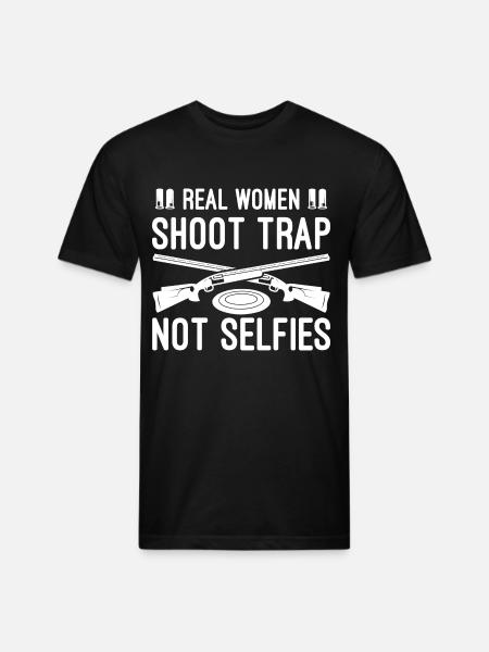 Trap shooting - Unisex Poly/Cotton T-Shirt - black