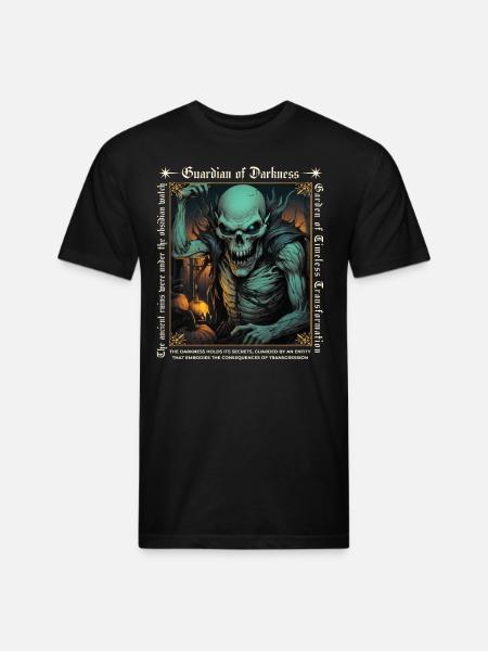 Guardian of Darkness - Unisex Poly/Cotton T-Shirt - black