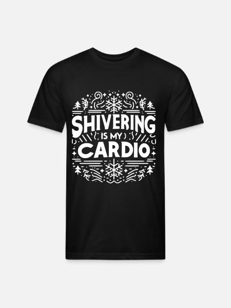 Shivering is My Cardio - Unisex Poly/Cotton T-Shirt - black