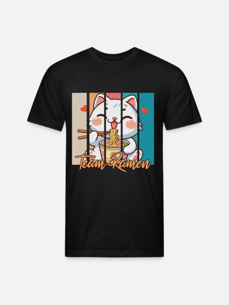 team ramen - Unisex Poly/Cotton T-Shirt - black