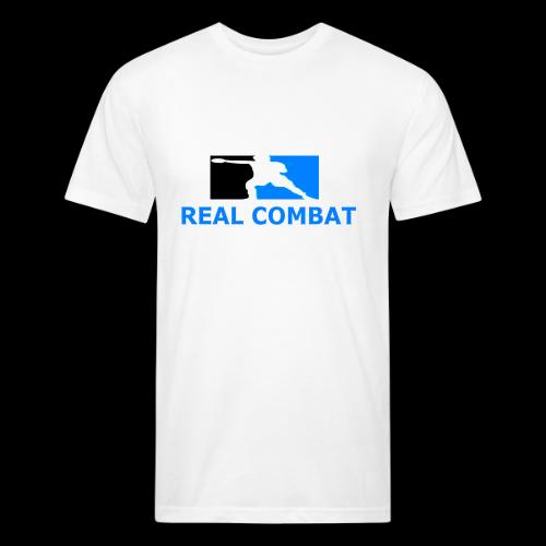 RCM MMA & BOXING Light Blue White Text - Unisex Poly/Cotton T-Shirt