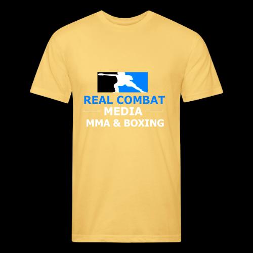 RCM MMA & BOXING Light Blue White Text - Unisex Poly/Cotton T-Shirt