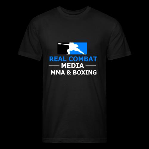 RCM MMA & BOXING Light Blue White Text - Unisex Poly/Cotton T-Shirt