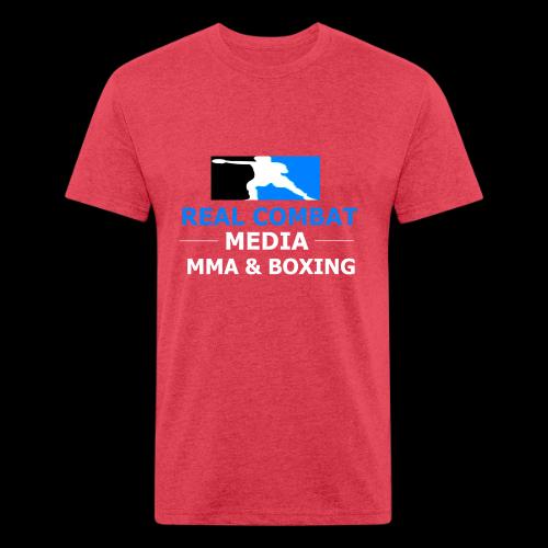 RCM MMA & BOXING Light Blue White Text - Unisex Poly/Cotton T-Shirt