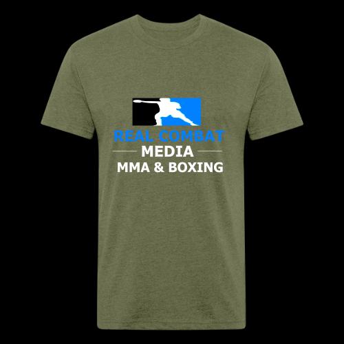 RCM MMA & BOXING Light Blue White Text - Unisex Poly/Cotton T-Shirt