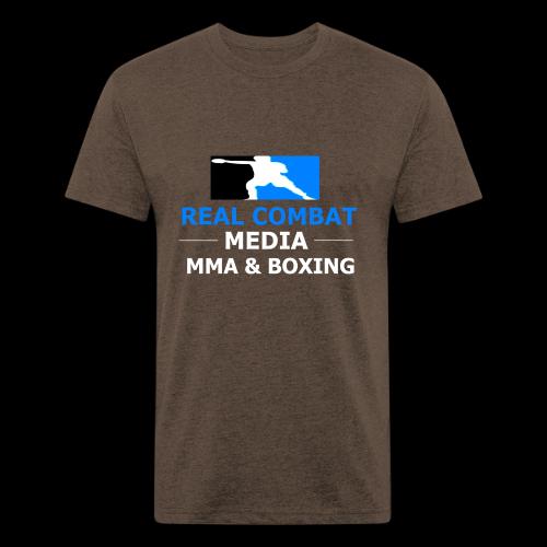 RCM MMA & BOXING Light Blue White Text - Unisex Poly/Cotton T-Shirt
