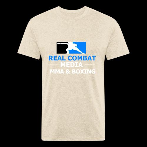RCM MMA & BOXING Light Blue White Text - Unisex Poly/Cotton T-Shirt