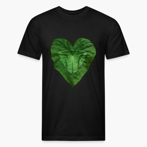 Taro Heart Leaf - Unisex Poly/Cotton T-Shirt
