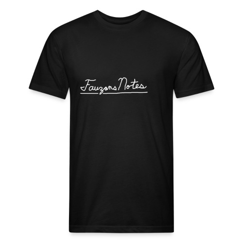 Fauzan Logo - Men’s Fitted Poly/Cotton T-Shirt