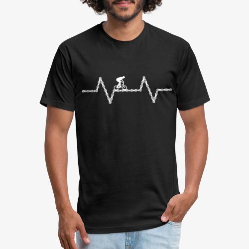 bmx bike heartbeat - Unisex Poly/Cotton T-Shirt