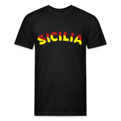 SICILIA - Fitted Cotton/Poly T-Shirt by Next Level