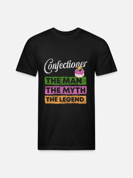 Confectioner Baker Sweets - Unisex Poly/Cotton T-Shirt - black