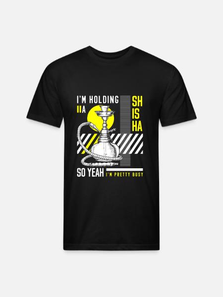 Shisha Pipe Smoking - Unisex Poly/Cotton T-Shirt - black