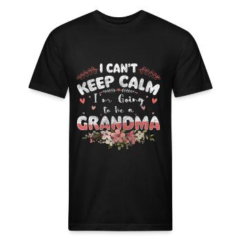 Grandma Grandchild Family Grandmother - Unisex Poly/Cotton T-Shirt - black - Front - Jose (178cm)