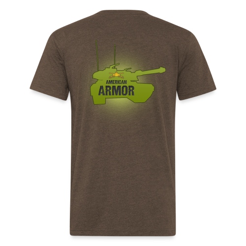 American Armor Black - Men’s Fitted Poly/Cotton T-Shirt