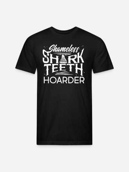Sharks, Shark Teeth Collector - Unisex Poly/Cotton T-Shirt - black